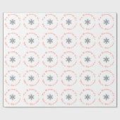 Ik droom van een witte kerst - sneeuwvlok cadeaupapier (Vlak)