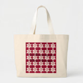 Ik droom van een witte Kerstmis - Sneeuwvlok Lar Grote Tote Bag (Voorkant)
