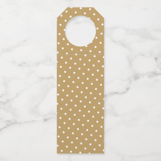 Ik droom van een witte of rode kerst flessenhanger (Achterkant)