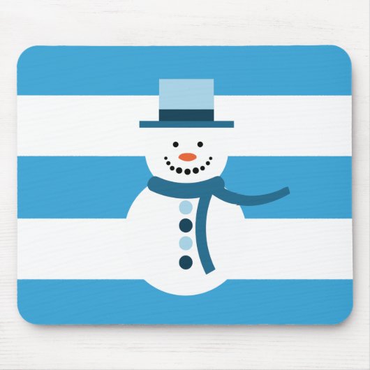 Ik droom van een witte wintersneeuwman muismat (Voorkant)