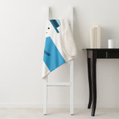 Ik droom van een witte wintersneeuwman sherpa deken (In situ)