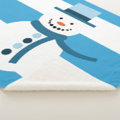 Ik droom van een witte wintersneeuwman sherpa deken (3/4)