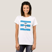 Ik droom van een witte wintersneeuwman t-shirt (Voorkant volledig)