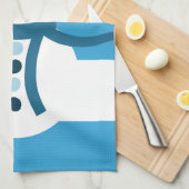 Ik droom van een witte wintersneeuwman theedoek (Quarter Fold)