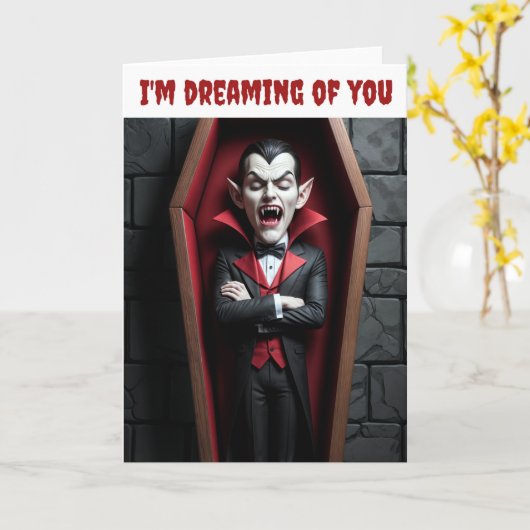 Ik droom van je. kaart (Gele Bloem)