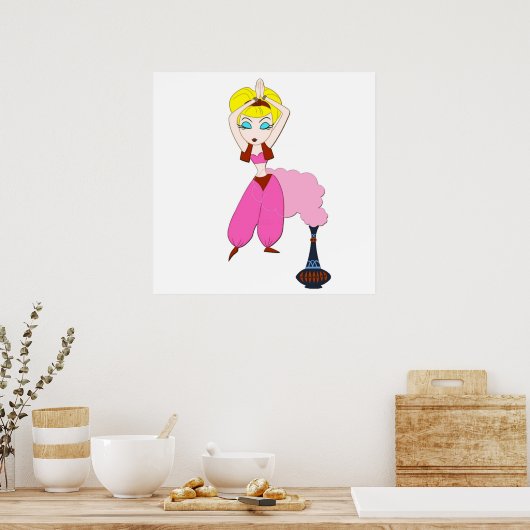 Ik droom van Jeannie Poster (Keuken)