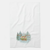 Ik droom van Kerstmis Camping op een Theedoek (Verticaal)