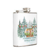 Ik droom van Kerstmis Camping op Flask Heupfles (Rechts)