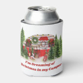 Ik droom van Kerstmis in mijn camper op een Blikjeskoeler (Blikje Voorkant)