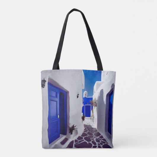 Ik droom van Mykonos Tote Bag (Achterkant)