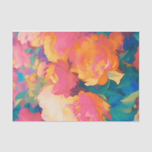 Ik droom van pioenen tissuepapier (Voorkant)