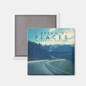 Ik droom van plaatsen buiten de horizon magneet (Voorkant / Achterkant)