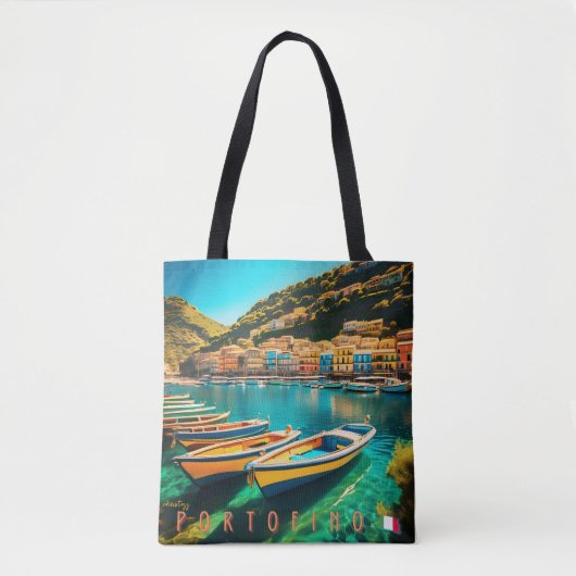 Ik droom van Portofino Tote Bag (Voorkant)