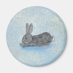 Ik droom van Rabbits: een unieke moderne kunst sch Magneet