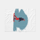 Ik droom van snowboarden - Snowboarder Fleece Deken (Voorkant (Horizontaal))