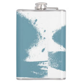 Ik droom van snowboarden - Snowboarder Heupfles (Achterkant)