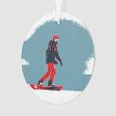 Ik droom van snowboarden - Snowboarder Ornament (voorkant)