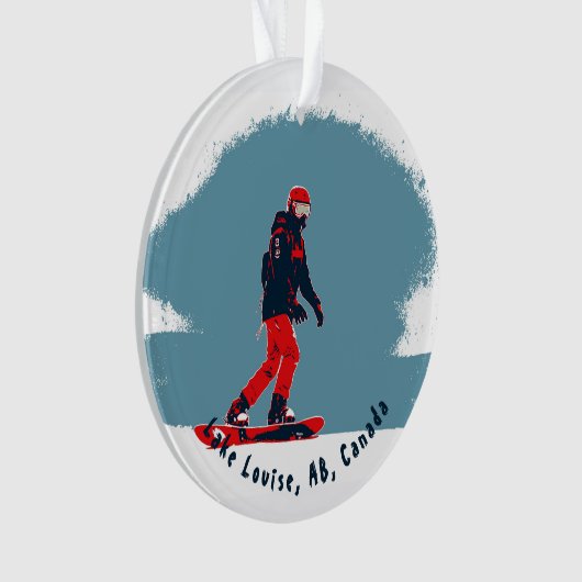Ik droom van snowboarden - Snowboarder Ornament (voorkant)