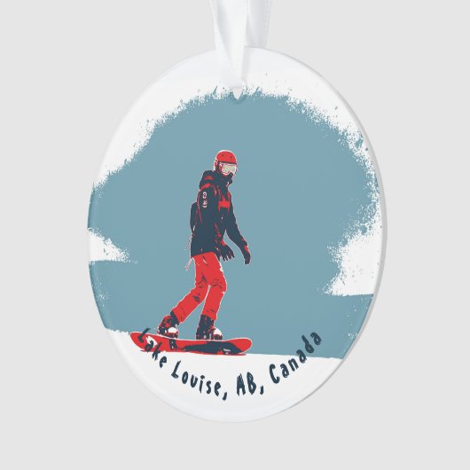 Ik droom van snowboarden - Snowboarder Ornament (voorkant)