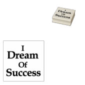 Ik droom van succes rubberstempel (Gestempeld)