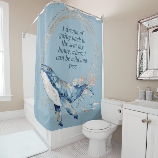 Ik droom van terug naar het Zee Douchegordijn (In situ)