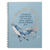 Ik droom van terug naar het Zee Notitieboek (Voorkant)