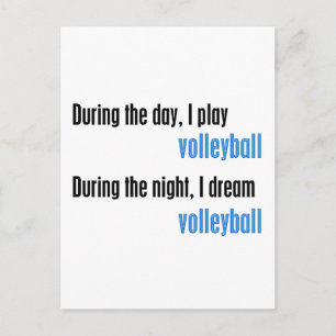 Ik droom van Volleyball Briefkaart