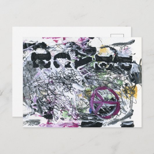 Ik droom van vrede briefkaart (Voorkant / Achterkant)