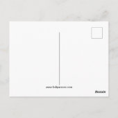 Ik droom van vrede briefkaart (Achterkant)