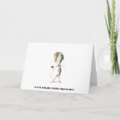 Ik droom van witte Kerstmis, de Grappige Gift van Feestdagen Kaart (Achterkant)