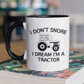 Ik droomde dat ik een Mok van een tractorkoffie be