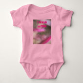 Ik droomde in het roze Abstract Romper (Voorkant)