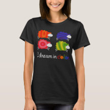 Ik droomde in het T-shirt met de kleurendrik Yarn 
