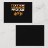 Ik droomde niet dat ik een motorfietssnurkenbike b informatiekaartje (Voorkant / Achterkant)