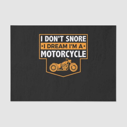 Ik droomde niet dat ik een motorfietssnurkenbike b tissuepapier (Voorkant)