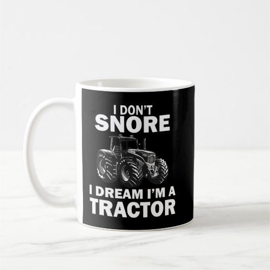 Ik droomde niet dat ik een tractor grappige boer b koffiemok (Links)