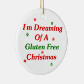 Ik droomde van een luten vrije kerst keramisch ornament (Rechts)