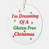 Ik droomde van een luten vrije kerst keramisch ornament (Links)