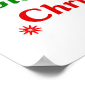 Ik droomde van een luten vrije kerst poster (Hoek)