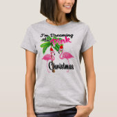 Ik droomde van een roze kerstflamingo Shirt (Voorkant)