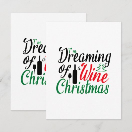 Ik droomde van een Wine Kerstmis (Voorkant / Achterkant)