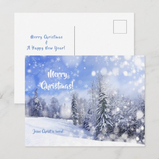 Ik droomde van een witte kerst briefkaart (Voorkant / Achterkant)