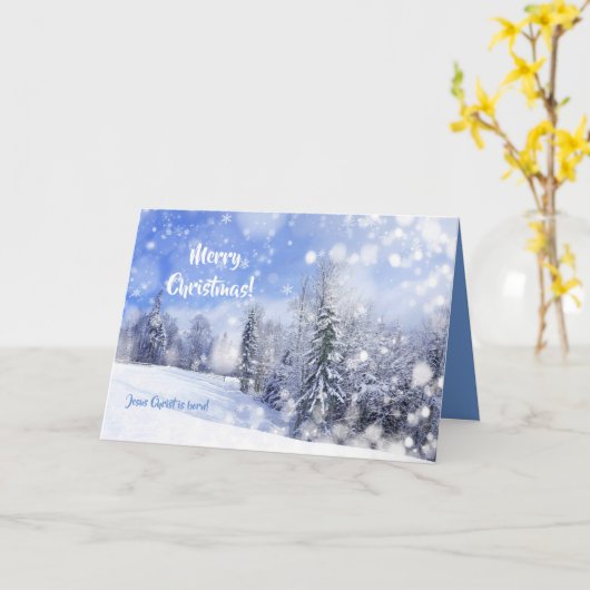 Ik droomde van een witte kerst kaart (Gele Bloem)