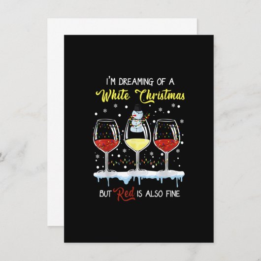 Ik droomde van een witte kerst, maar rood is ook kaart (Voorkant / Achterkant)