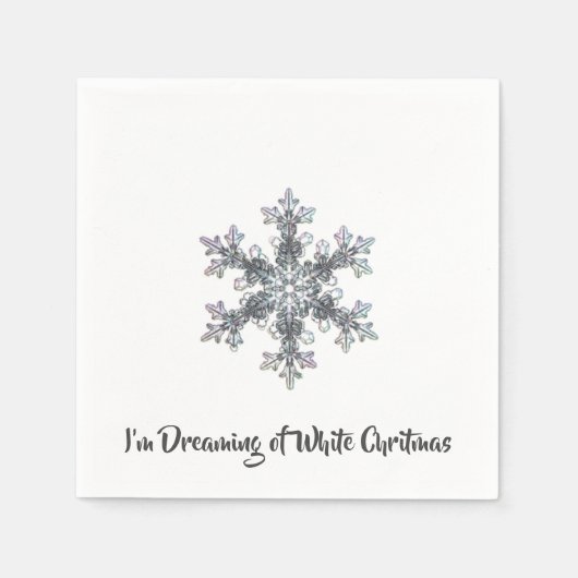Ik droomde van een witte kerst servetten (Voorkant)