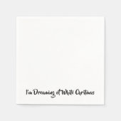 Ik droomde van een witte kerst servetten (Voorkant)