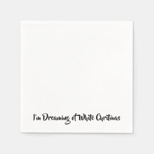 Ik droomde van een witte kerst servetten