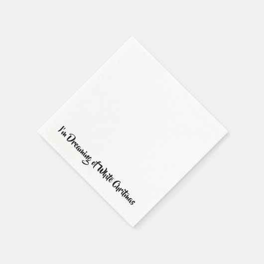 Ik droomde van een witte kerst servetten (Hoek)