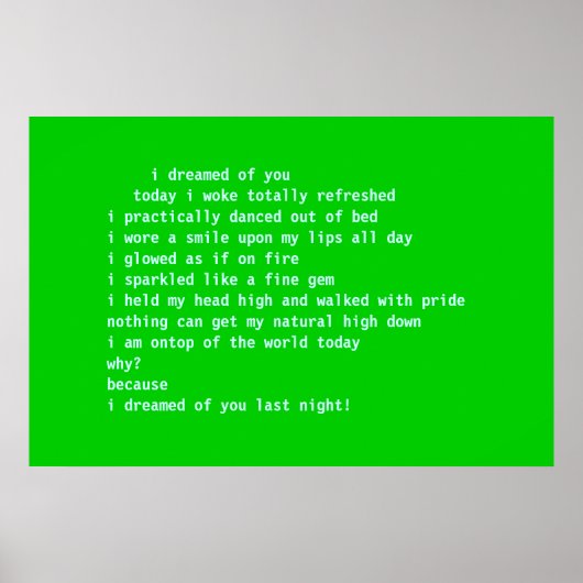 ik droomde van jou poster (Voorkant)