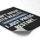 Ik druk gewoon op het Poster Gaming Quote opnieuw  (Hoek)